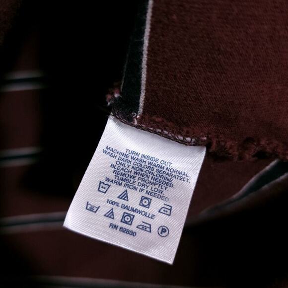 Lands End Cotton Polo Size Xxl Striped Maroon White Navy Mens Shirt   - Picture 5 of 7